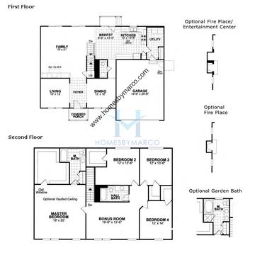 Photos of the Lakeland model in the Amber Fields subdivision in Aurora, IL