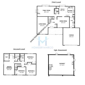 Photos of the Oak model in the Butterfield subdivision in Aurora, IL