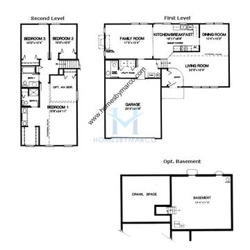 Photos of the Poplar model in the Butterfield subdivision in Aurora, IL