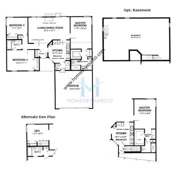 Photos of the Willow model in the Cinnamon Creek subdivision in Algonquin, IL