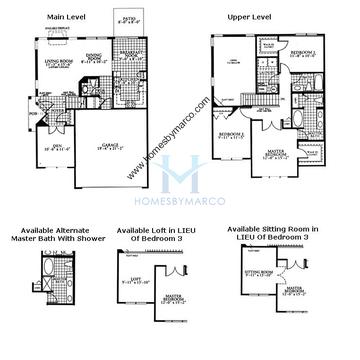Photos of the Deerbrook model in the Foxmoor subdivision in Montgomery, IL