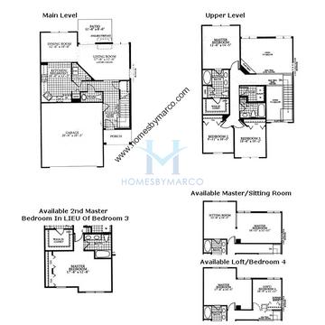 Photos of the Carlyle model in the Foxmoor subdivision in Montgomery, IL