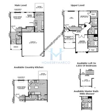 Photos of the Butterfield model in the Foxmoor subdivision in Montgomery, IL