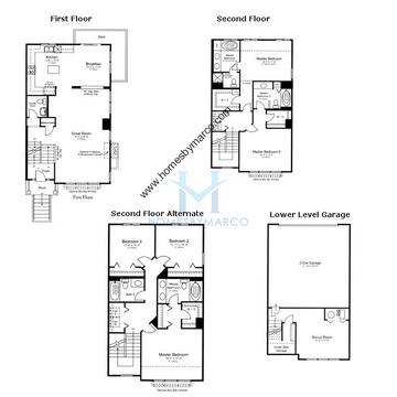 Photos of the Flagler model in the Village Station subdivision in Grayslake, IL