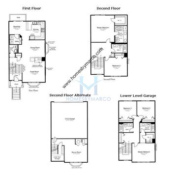 Photos of the Chicago model in the Village Station subdivision in Grayslake, IL