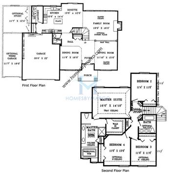 Photos of the Tara model in the Country Lakes subdivision in Naperville, IL