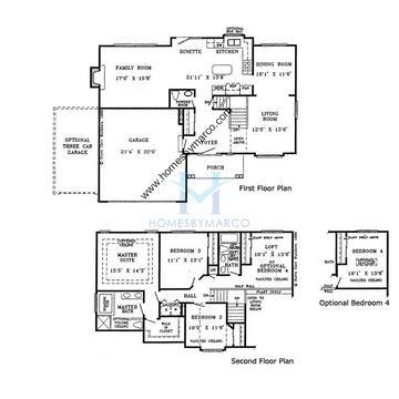 Photos of the Savannah model in the Country Lakes subdivision in Naperville, IL