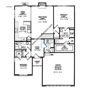 Photos of the Arbor model in the Somonauk Garden subdivision in Sycamore, IL