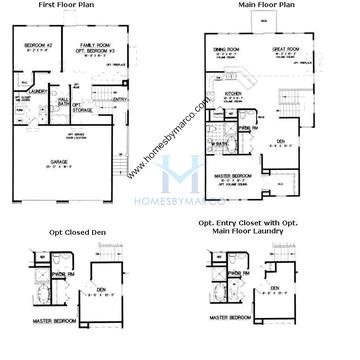 Photos of the Aruba model in the Woodland Green subdivision in Fox Lake, IL