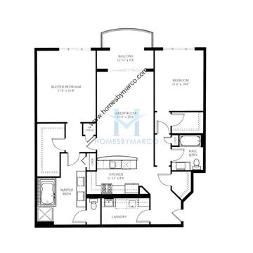 Photos of the Unit A model in the The Providence subdivision in Palatine, IL