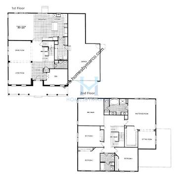 Photos of the Hillary model in the Liberty Lakes subdivision in Wauconda, IL