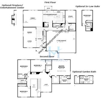 Photos of the Laurel model in the Silver Leaf Glen subdivision in Round Lake, IL
