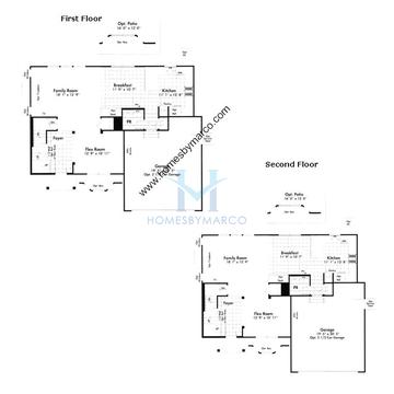 Photos of the Oak model in the Sweetwater subdivision in Woodstock, IL