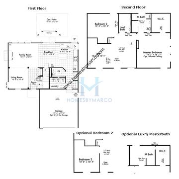 Photos of the Glenwood model in the Sweetwater subdivision in Woodstock, IL
