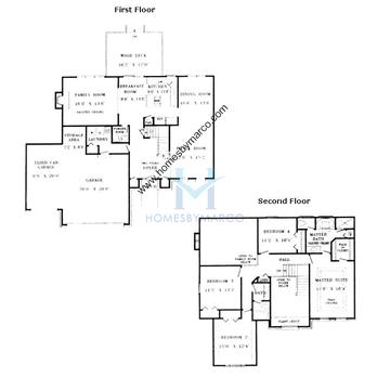 Photos of the Nassau model in the River Run subdivision in Naperville, IL