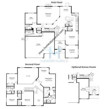 Photos of the Hampton model in the Remington Grove subdivision in Johnsburg, IL