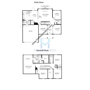 Photos of the Wilshire model in the Carrington Reserve subdivision in West Dundee, IL