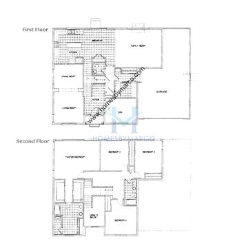 Photos of the Hashington model in the Liberty Lakes subdivision in Wauconda, IL