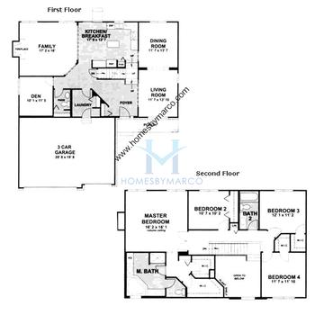 Photos of the Eisley II model in the Hampshire Highlands subdivision in Hampshire, IL