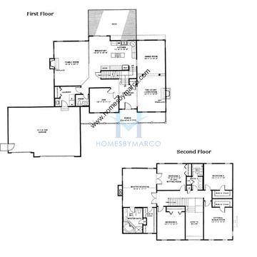 Photos of the Le Grand model in the Forest Ridge subdivision in Spring Grove, IL