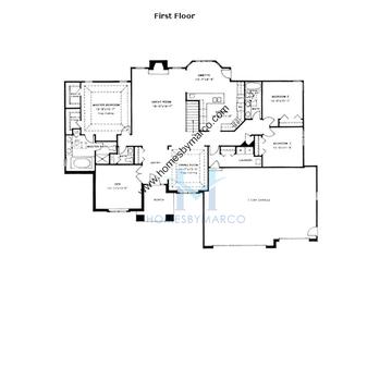 Photos of the Barrington model in the Forest Ridge subdivision in Spring Grove, IL