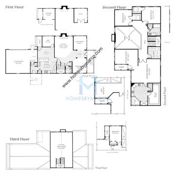 Photos of the Prescott model in the Grand Pointe Meadows subdivision in West Dundee, IL