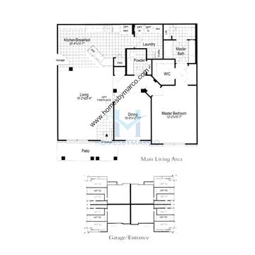 Photos of the Plan-720 model in the Concord Village subdivision in Lake Zurich, IL