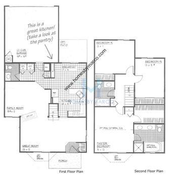 Photos of the Waterford model in the Summerwind subdivision in North Aurora, IL