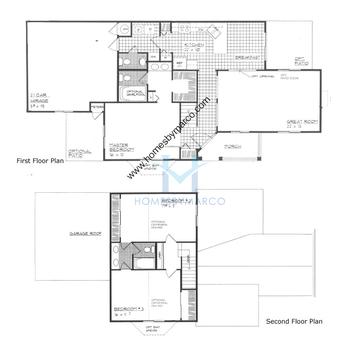 Photos of the Royale model in the Summerwind subdivision in North Aurora, IL