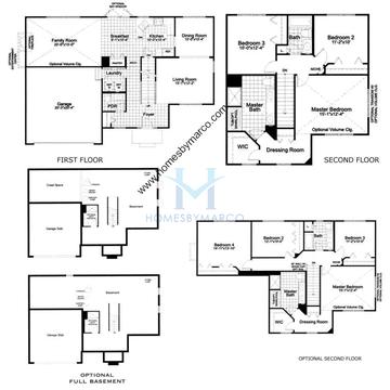Photos of the Cardiff model in the Windsor Pointe subdivision in Sugar Grove, IL