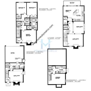 Photos of the Unit E1 model in the Naperville Station subdivision in Naperville, IL
