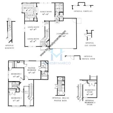 Photos of the Dover model in the Autumn Grove subdivision in Aurora, IL