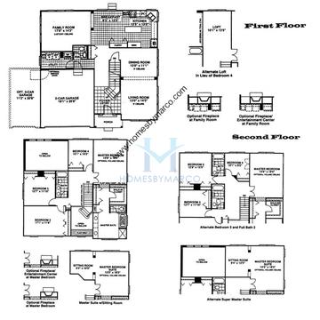 Photos of the Regal model in the Muirfield Village subdivision in Vernon Hills, IL
