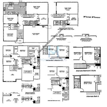 Photos of the Driscoll model in the Muirfield Village subdivision in Vernon Hills, IL