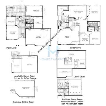 Photos of the Dawson model in the Sterling Ridge subdivision in Cary, IL