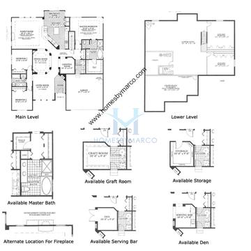 Photos of the Dartmouth model in the Sterling Ridge subdivision in Cary, IL