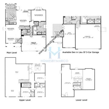 Photos of the Crestridge model in the Sterling Ridge subdivision in Cary, IL