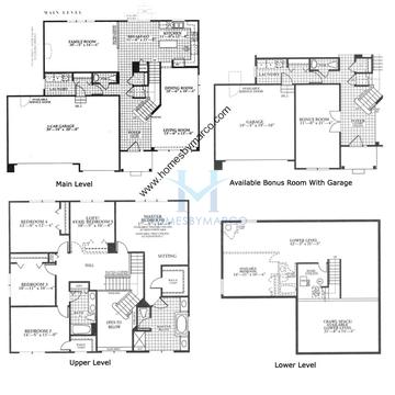 Photos of the Canterbury model in the Sterling Ridge subdivision in Cary, IL
