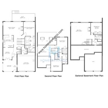 Photos of the Catalina model in the Lakebreeze Villas subdivision in Lake Zurich, IL