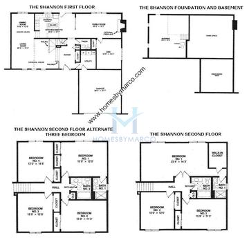 Photos of the Shannon model in the Brook Hills subdivision in Orland Park, IL