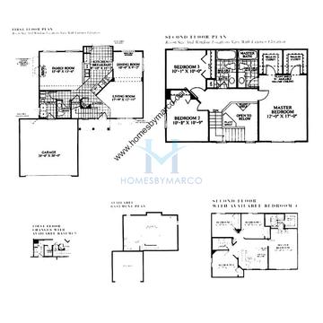 Photos of the Suffolk model in the Cambridge Chase subdivision in Aurora, IL