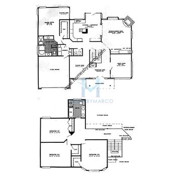 Photos of the Rose model in the Rose Hill Farms subdivision in Naperville, IL