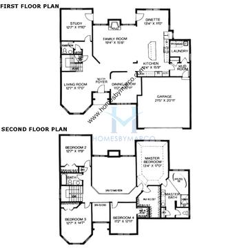Photos of the Woodland model in the Ginger Woods subdivision in Aurora, IL