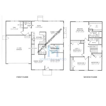 Photos of the Clover model in the Oakhurst Meadows subdivision in Aurora, IL