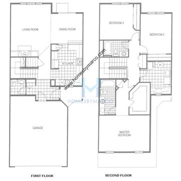 Photos of the Marrie model in the Princeton Crossing subdivision in Lake in the Hills, IL