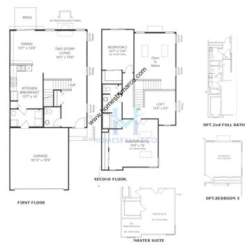 Photos of the Balmoral model in the Princeton Crossing subdivision in Lake in the Hills, IL