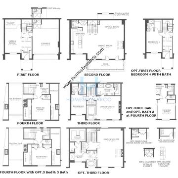 Photos of the Valencia model in the Tower Crossing subdivision in Glenview, IL