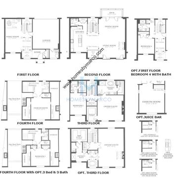 Photos of the Drake model in the Tower Crossing subdivision in Glenview, IL