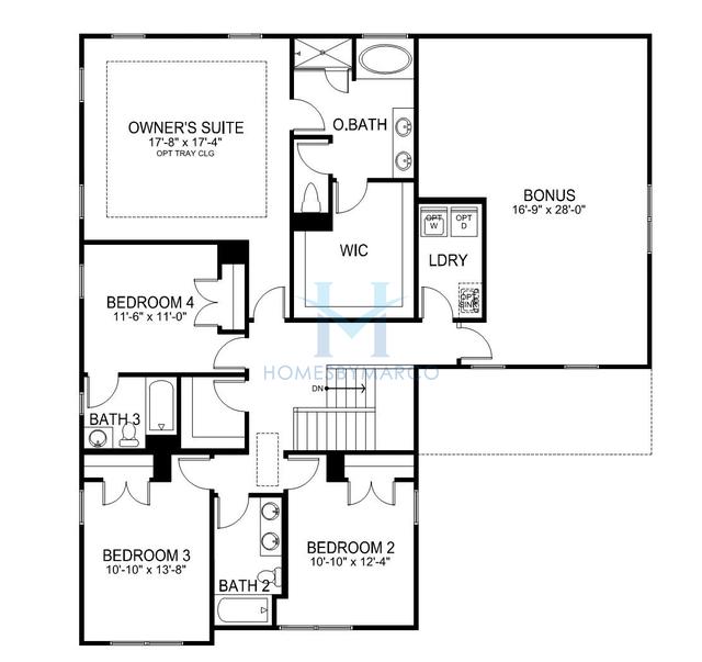Kristin model in Skybrook North Villages, Huntersville, NC, built by D.R. Horton