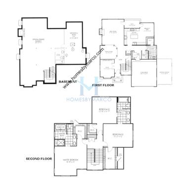 Photos of the Sycamore model in the Liberty Grove subdivision in Libertyville, IL